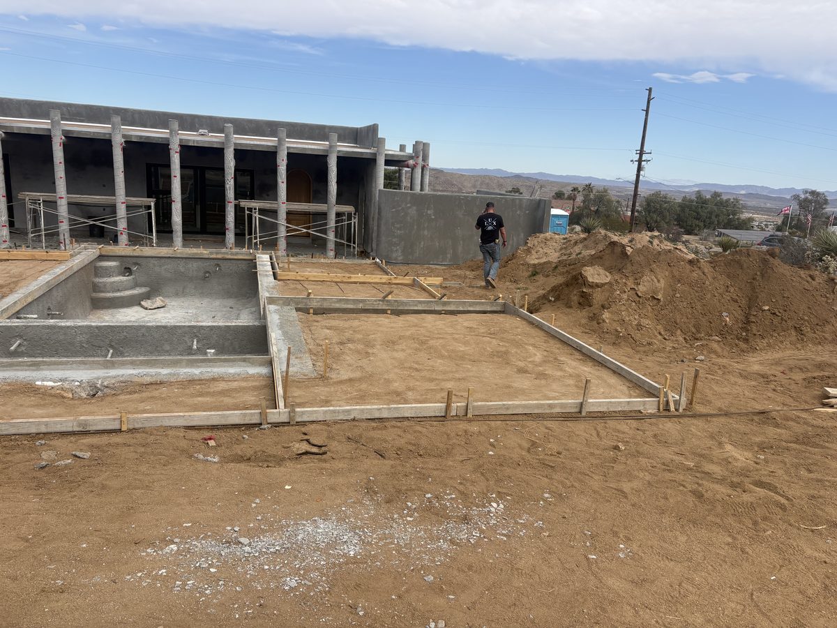 Boulders & Pool before